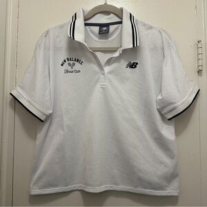 New Balance Women’s Mesh Tournament Polo - White - Medium